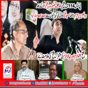 Chaudhry muhammad razzaq, Rana Shahid Riaz, and Rao Arif naddem, statement, about, PS 114, win. in by , election, 