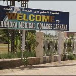 Two people were killed in a passenger bus overwhelmingly in Larkana