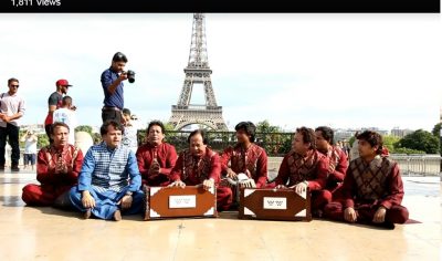 Ustad Asif Santoo, performed, at, Eiffel Tower, Paris, 