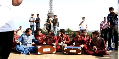 Ustad Asif Santoo, performed, at, Eiffel Tower, Paris, 