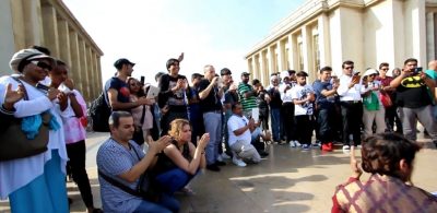 Ustad Asif Santoo, performed, at, Eiffel Tower, Paris, 