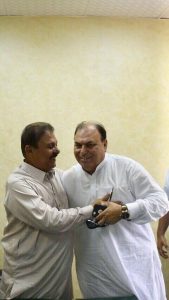 Ex-President, PMLN, France, Javed Butt, calls, on, Interim, President, PMLN, Sardar Yaqoob Khan, Nasir