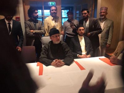 Norway: A, Delegation, headed, by, Allama Hassan Meer Qadri, Dr Azam Chaudhry, participated, in hidaya, camp, organized, by, Dr. Tahir ul Qadri