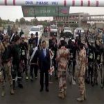 Pakistan Rangers Lyari youth festival peace cycle race won by Ghulam Mohammad
