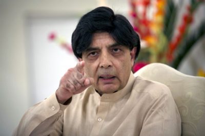 There was no meeting with Imran, Ch Nisar