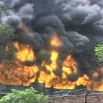 Gujranwala: fireworks in plastic furniture factory, after 5 hours the fire was inaccessible