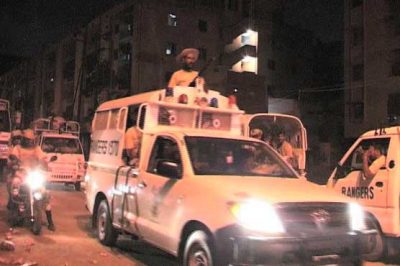 Karachi: Rangers operation on Jahangir road, 4 target killers arrested