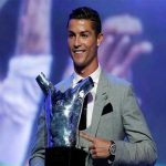 European Player of the Year award for star Footballer Cristiano Ronaldo