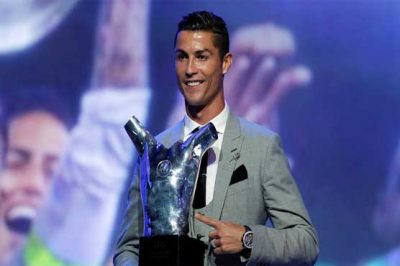 European Player of the Year award for star Footballer Cristiano Ronaldo