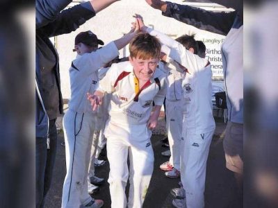The 13-year-old England bowler Luke Robinson gave 6 wickets at 6 balls