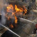 Burning in Islamabad's cheapest market, many shops burnt to ash