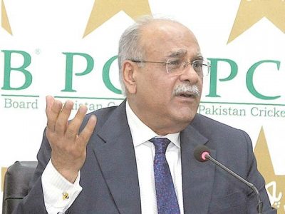 Najam Sethi no answere on the question of hosting team's announcement