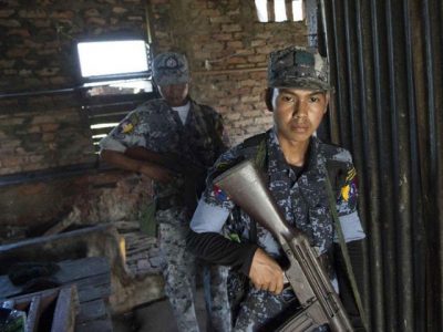 Armed men the attack on border check posts in Myanmar killed 32 people