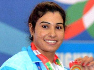 The wrestler composed the color in competition wearing shalwar kameez