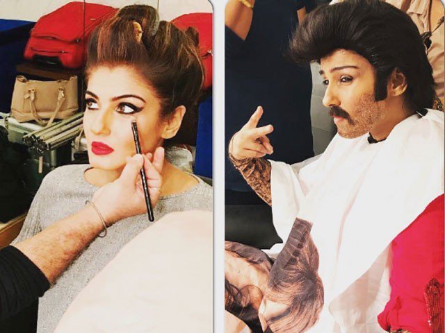 Raveena, Tandan, adopt, new, look, of, male, actor,anil , kappor,for, a, comedy, show, by Farah, Khan
