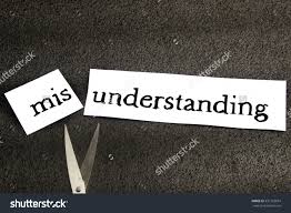 A misunderstanding
