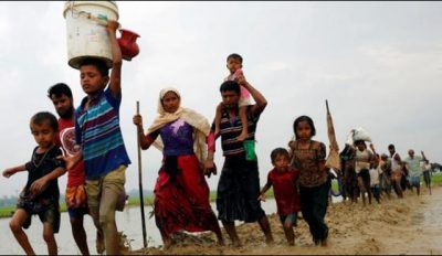 Rohingya Hindus with Rohhya Muslims homeless too