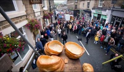 Interesting competition to throw black pudding in the UK