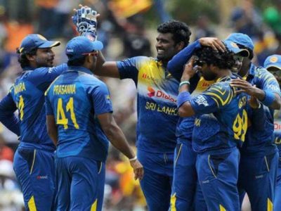 Sri Lankan team left for victory in the home series