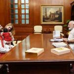 Adnan Sami's with wife and daughter meets with Indian Prime Minister Modi