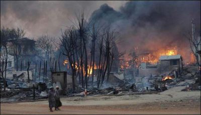 8 more Muslim villages fire vow in Myanmar