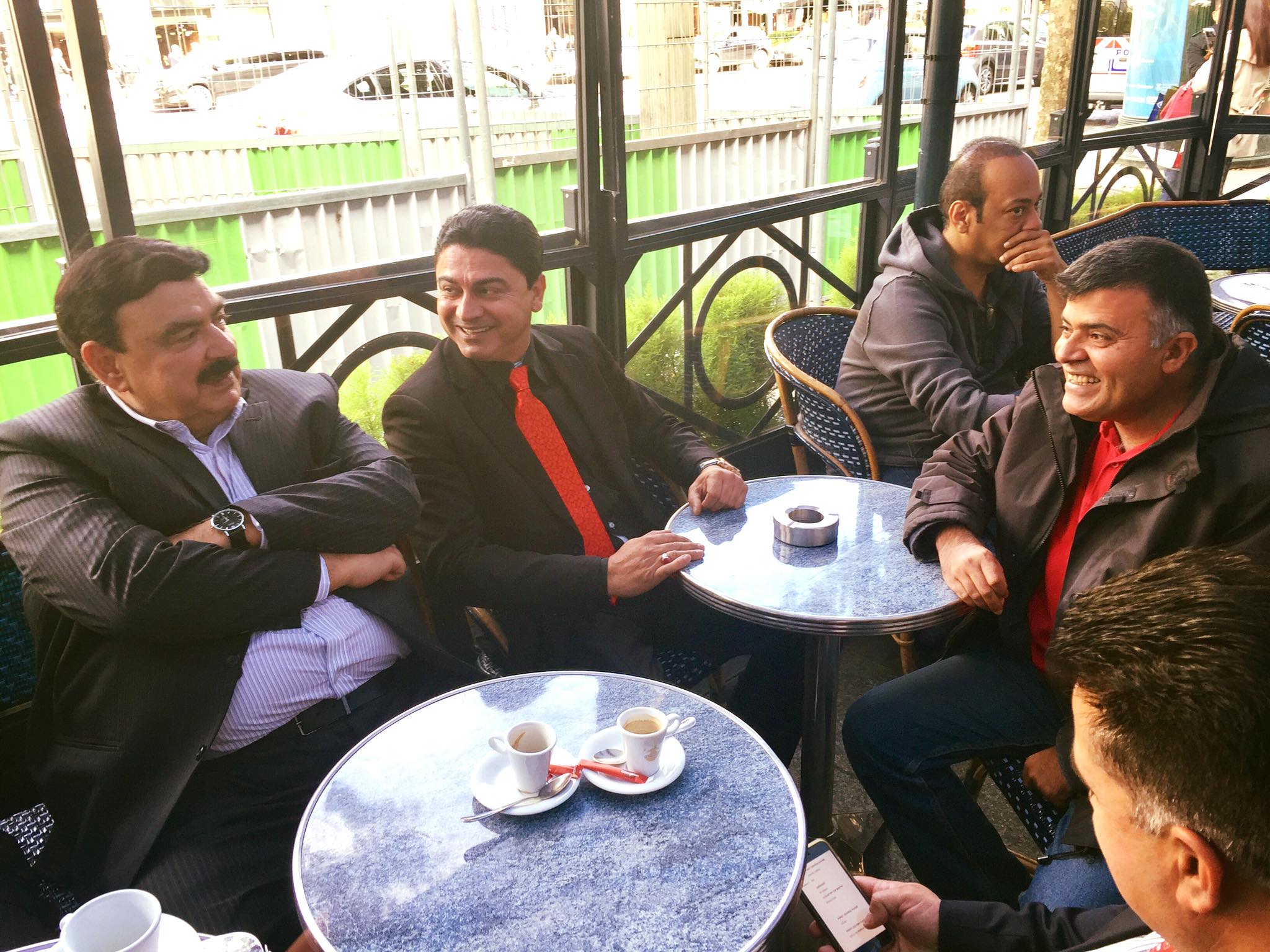 chairman, awami, muslim, league, sheikh rasheed ahmed, reached, paris, on, invitation, of, PTI, leaders, in France