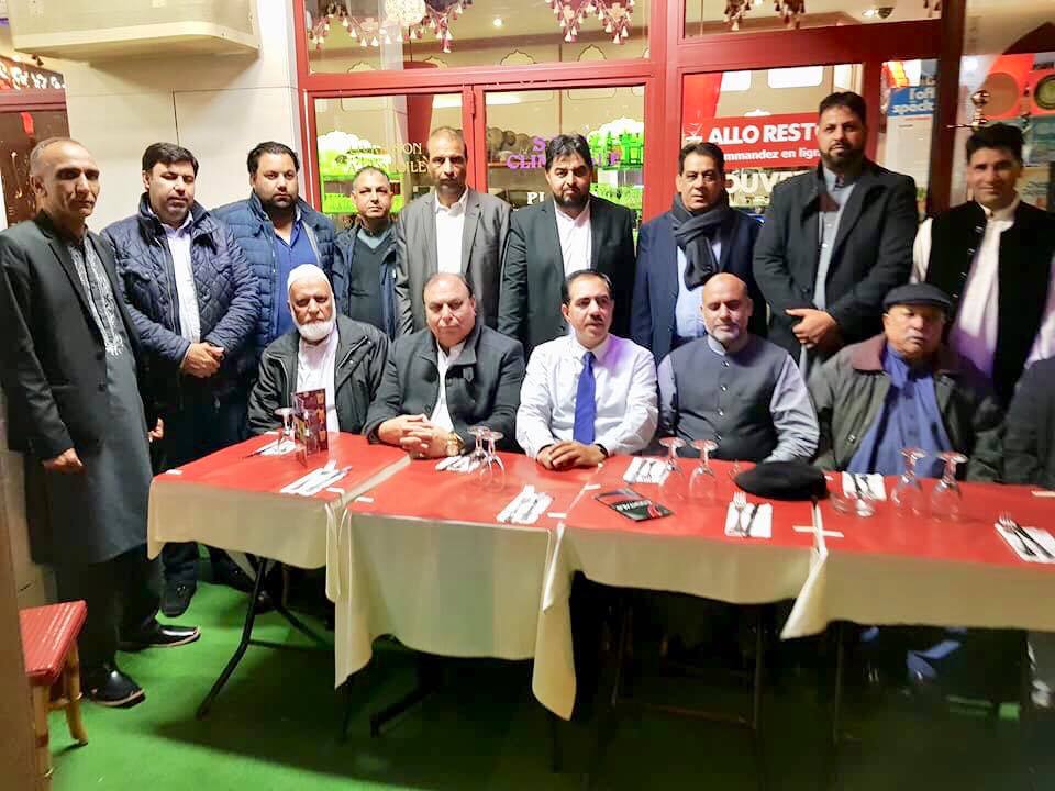 Abrar kayani, and, Potohar, association, welcomes, Raja Ali Asghar, at, France, after, returning, from, prolonged, visit, of, Pakistan