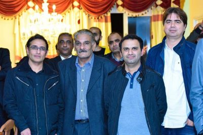 Raja Farooq, Haider,Khan, addressing, a, public, meeting, at, Paris, he, explored, the, freedom, movement, 