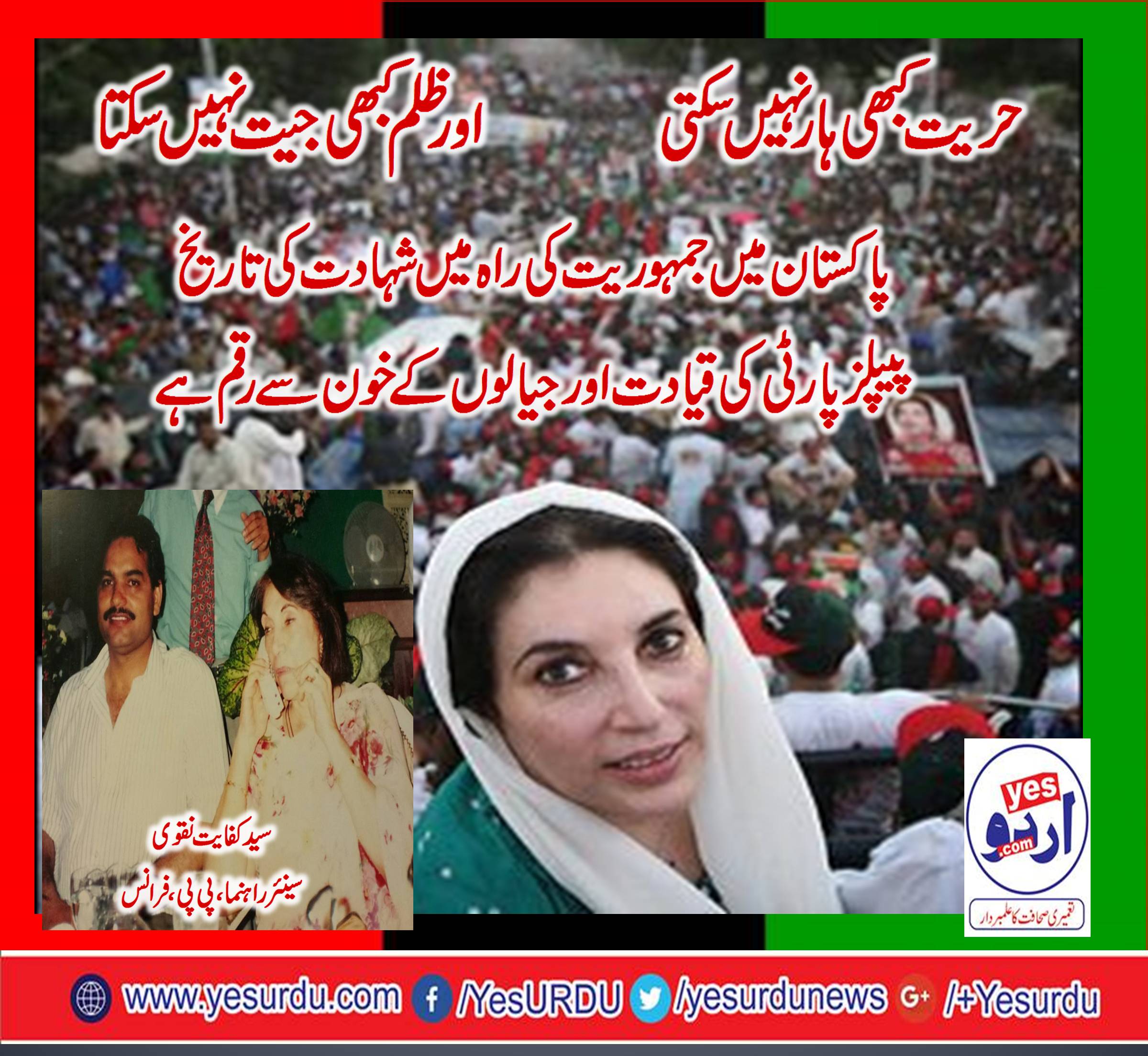 Syed,Kifayat Naqwi, PPP, France