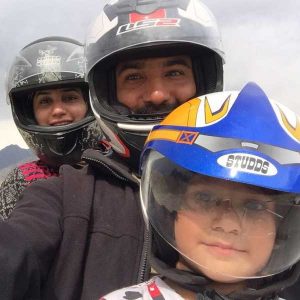 Pakistani, brave, heart, wife, and, husband, reached, land, of, fairies, with, their, young, children