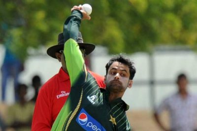 Mohammad Hafeez's unique act