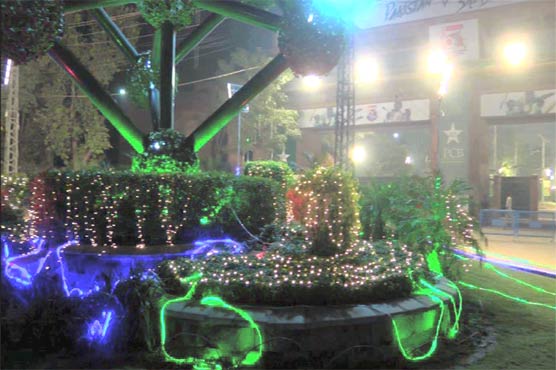 Every route coming to Gaddafi Stadium was decorated like a bride