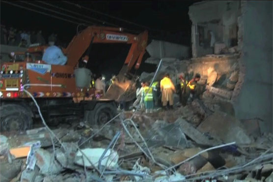 Four people were killed and nine people were injured from two-story building collapsed in Sheikhupura