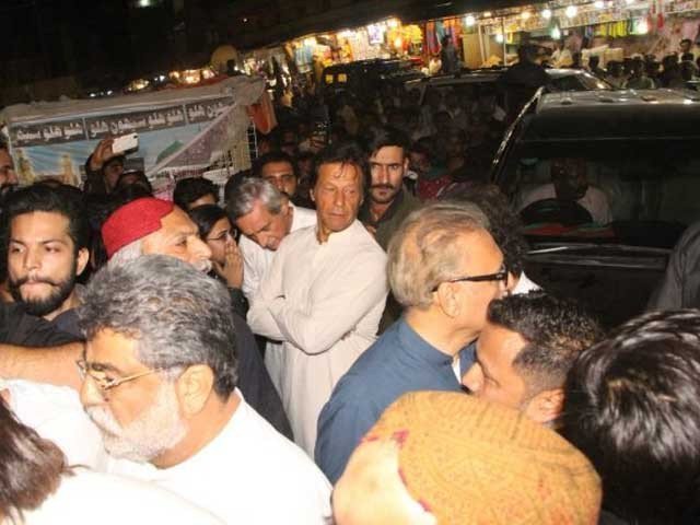 Imran Khan did not stop the entry in Lal Shahbaz, police