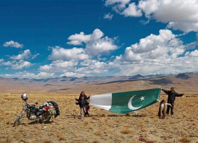 Pakistani, brave, heart, wife, and, husband, reached, land, of, fairies, with, their, young, children