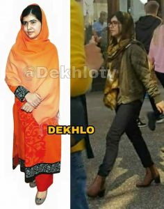 Malala was criticized on social media after wearing jeans