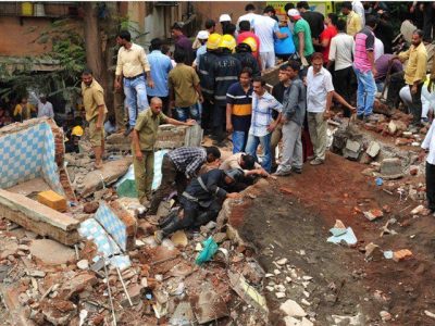 17 people killed from being demolished of illegal residential building in Mumbai