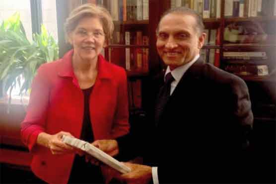 Elizabeth Warren meets with Aizaz Chaudhry, emphasis on making better mutual relations