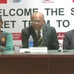 Chairman, Sri Lankan, Cricket, Board, talking, to, the, media