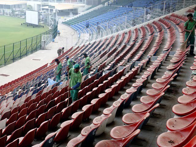 Today, the work of decorating the stadium will increase