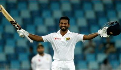 Sri Lanka batting on the second day of Abu Dhabi Test