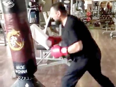 Saqalain boxing practice, Amir Khan could not be live without affected