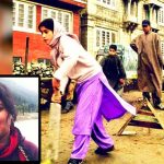Viral images of Kashmiri women cricketer