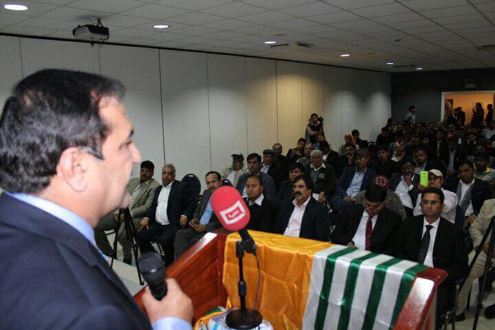 Prime, Minister, AK, Raja Farooq Haider, with, Gen. Sec, Pak, Federation, Italy, Asif, Raza