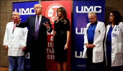 Las Vegas incident: Trump reached the hospital to see the injuries