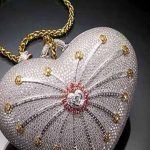 Decorated with diamonds and gold purse in Hong Kong