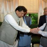 Ex-Prime Minister, Nawaz Sharief, with, his, son, in, Law, and, MNA, Capt, Safdar