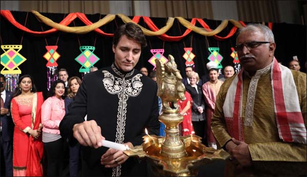 Criticized to Justin Trudeau on saying Devali congratulations
