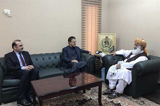 Talks from taliban, the Afghan ambassador also asked for help from Fazal ur Rehman