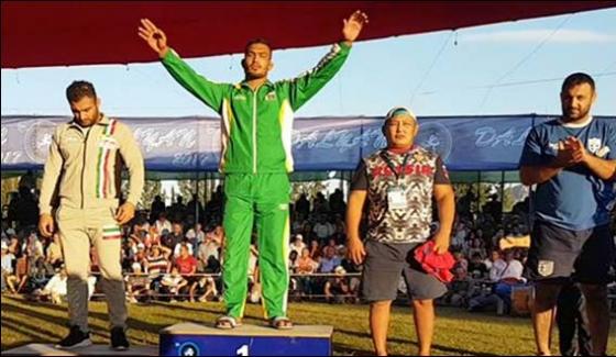 The winner of the World Beach Wrestling Championship Inam and Anayat returned home